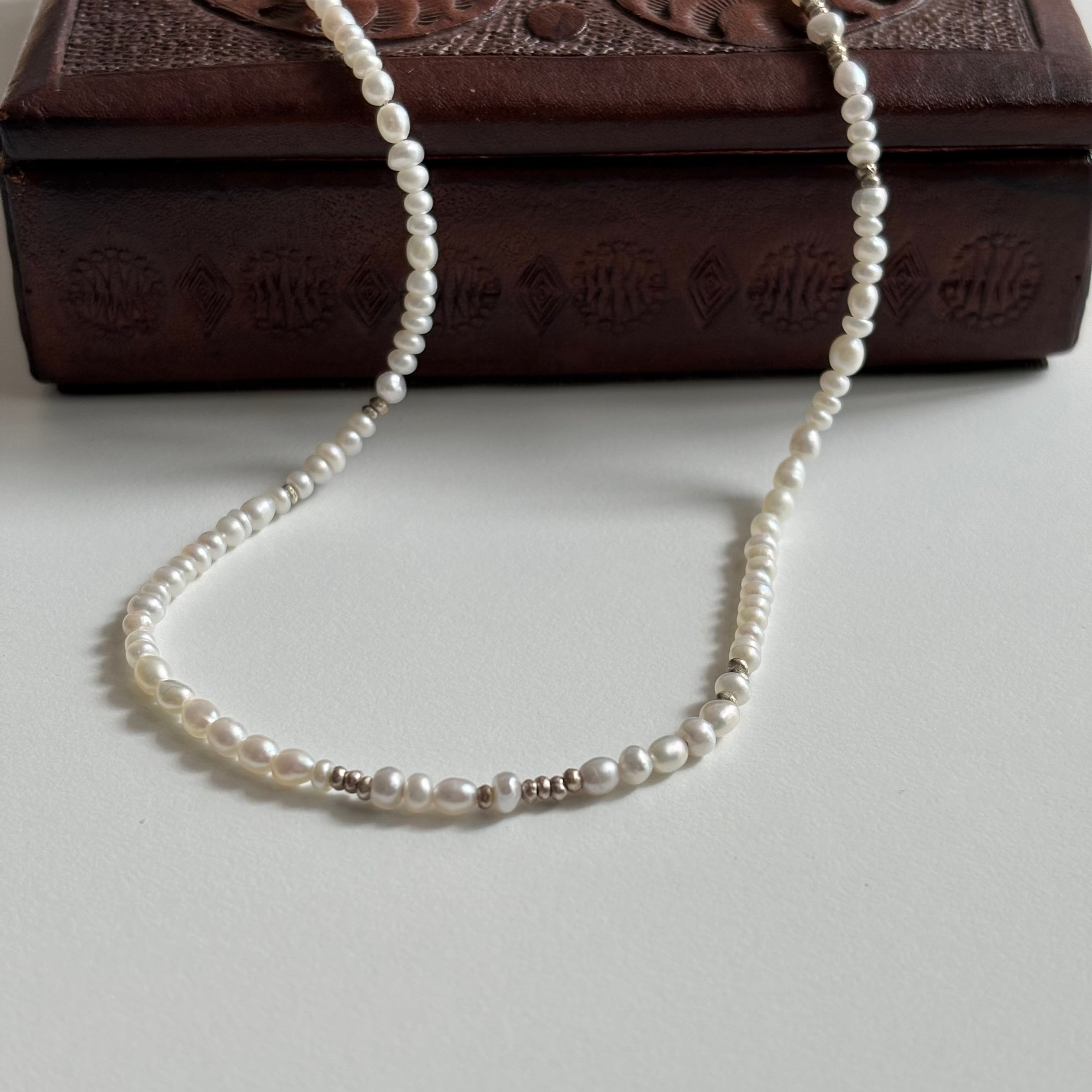 2way］fab pearl necklace（淡水パール カレンシルバー オケージョン