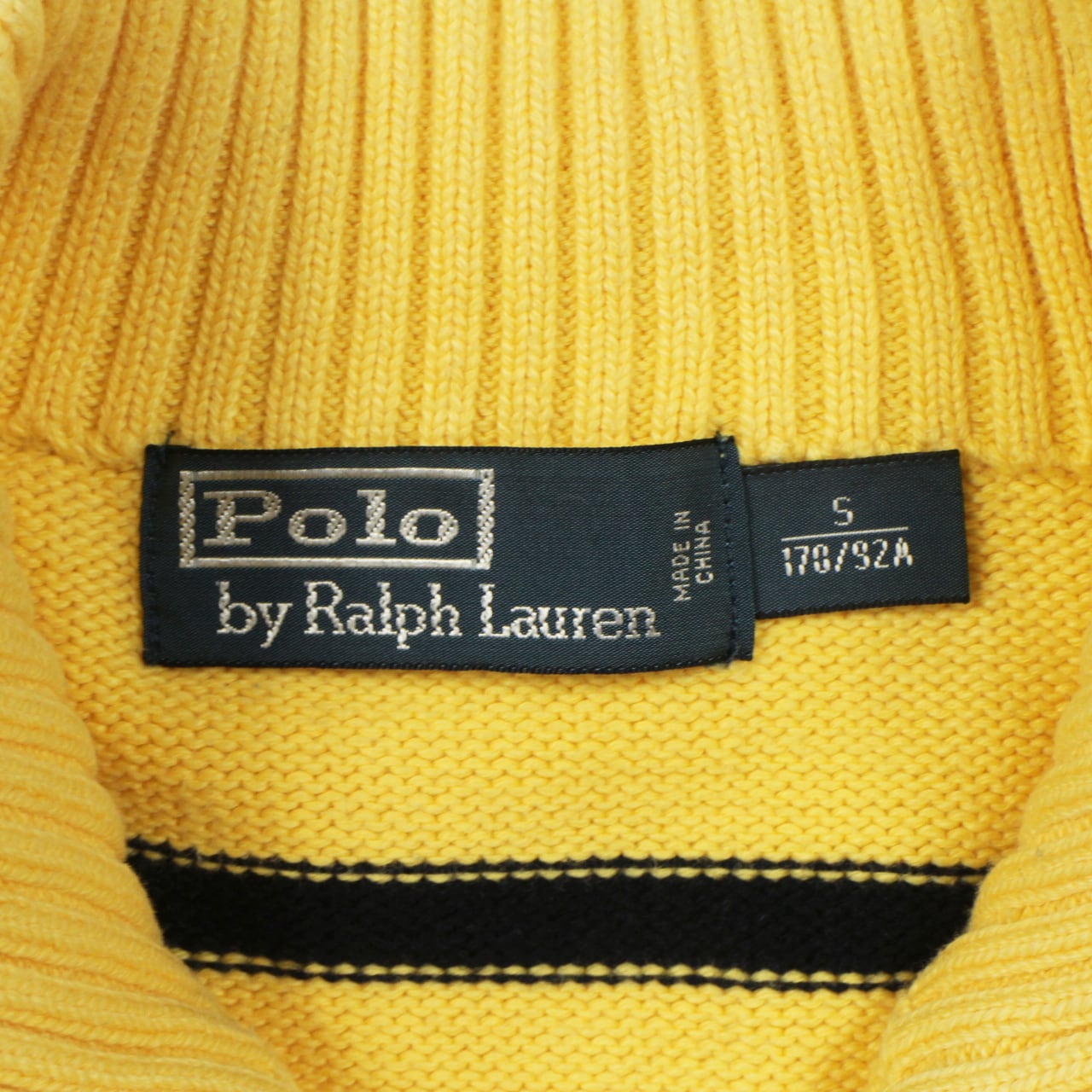 Polo Ralph Lauren Border Half Zip Cotton Knit Sweater ポロ ラルフ
