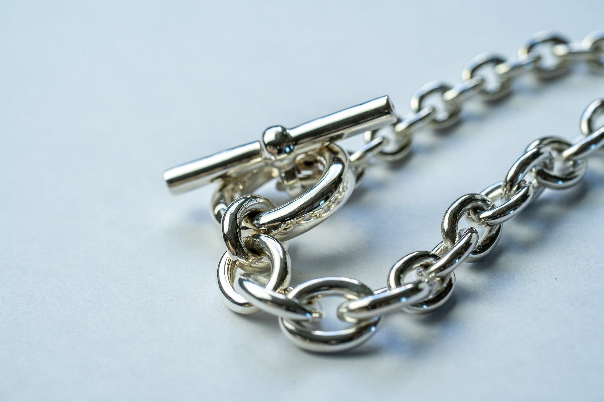 BN-036 Hook connect gradually (徐々に太く) Bracelet | WAKAN SILVER