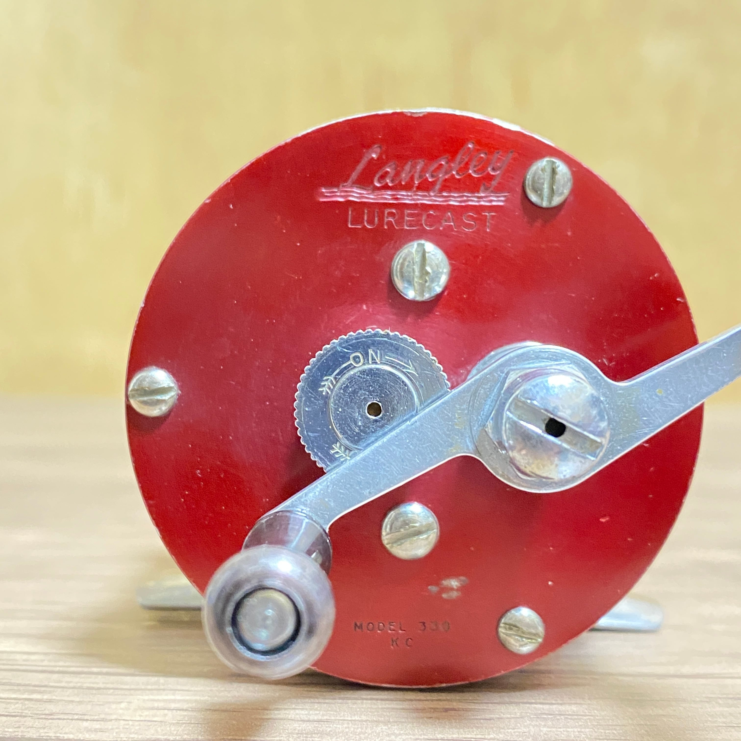 40s Langley LURECAST model 330KCメンテ済/ オールドラングレー