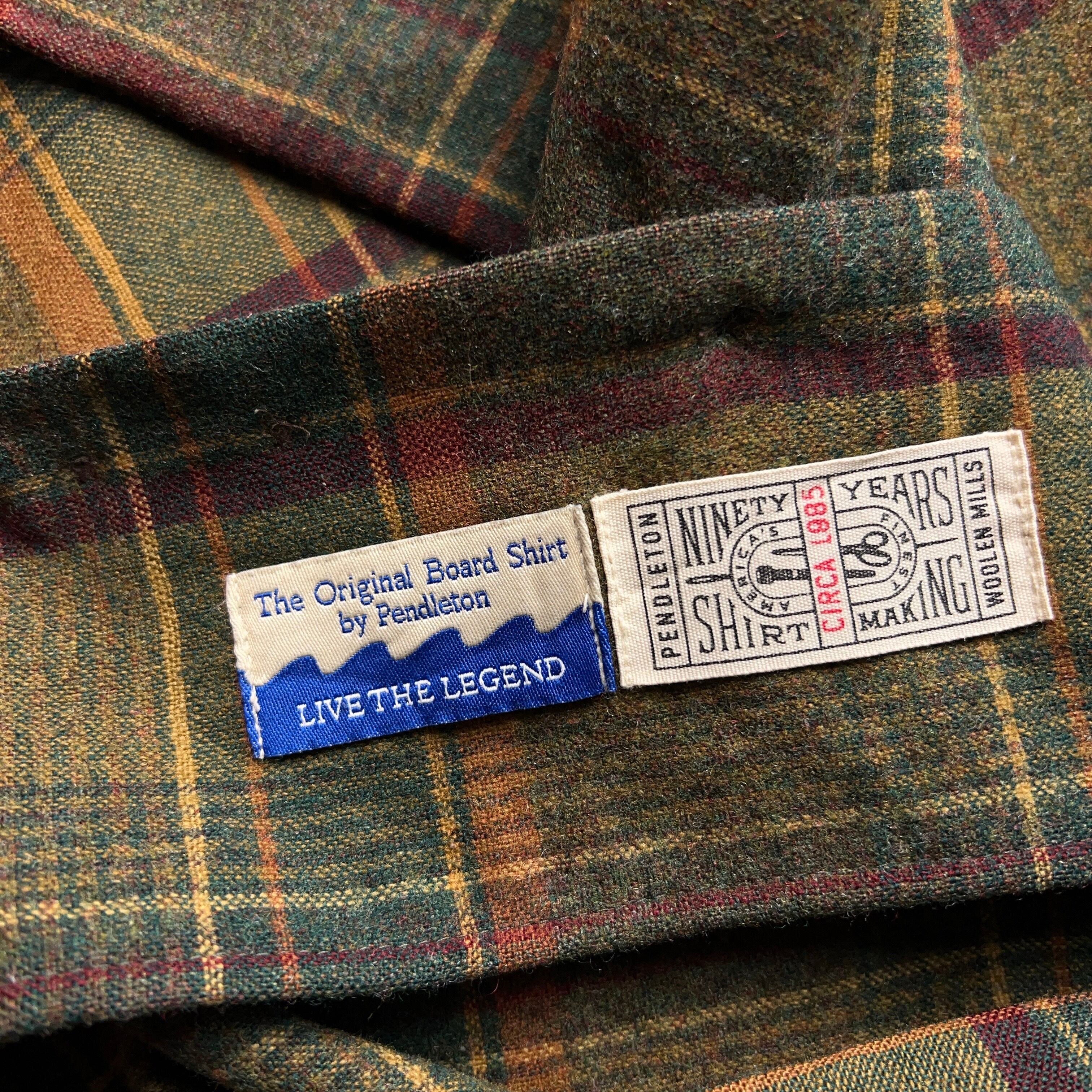PENDLETON Box Wool Plaid Shirt ペンドルトン ウールシャツ チェック