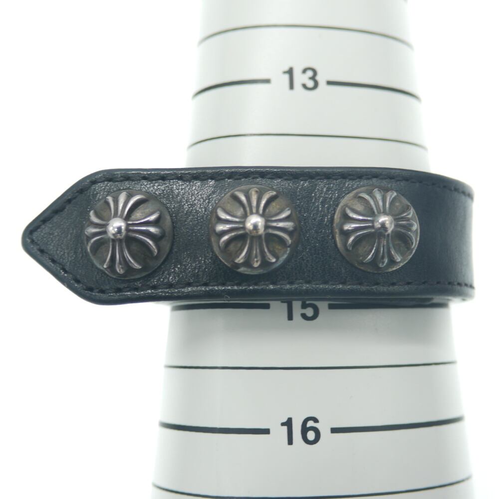 CHROME HEARTS クロムハーツ クロスボール 3ボタン 2スナップ レザー