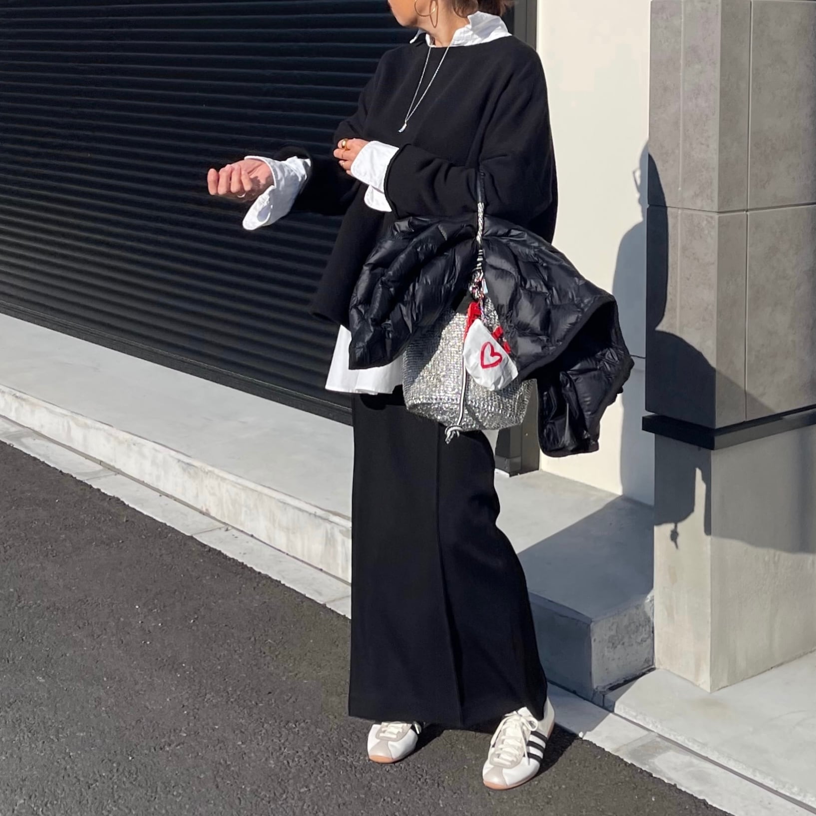 OVAL Shoulder Kago-Bag / WIDE SIZE / ポーチ付 | meong blue