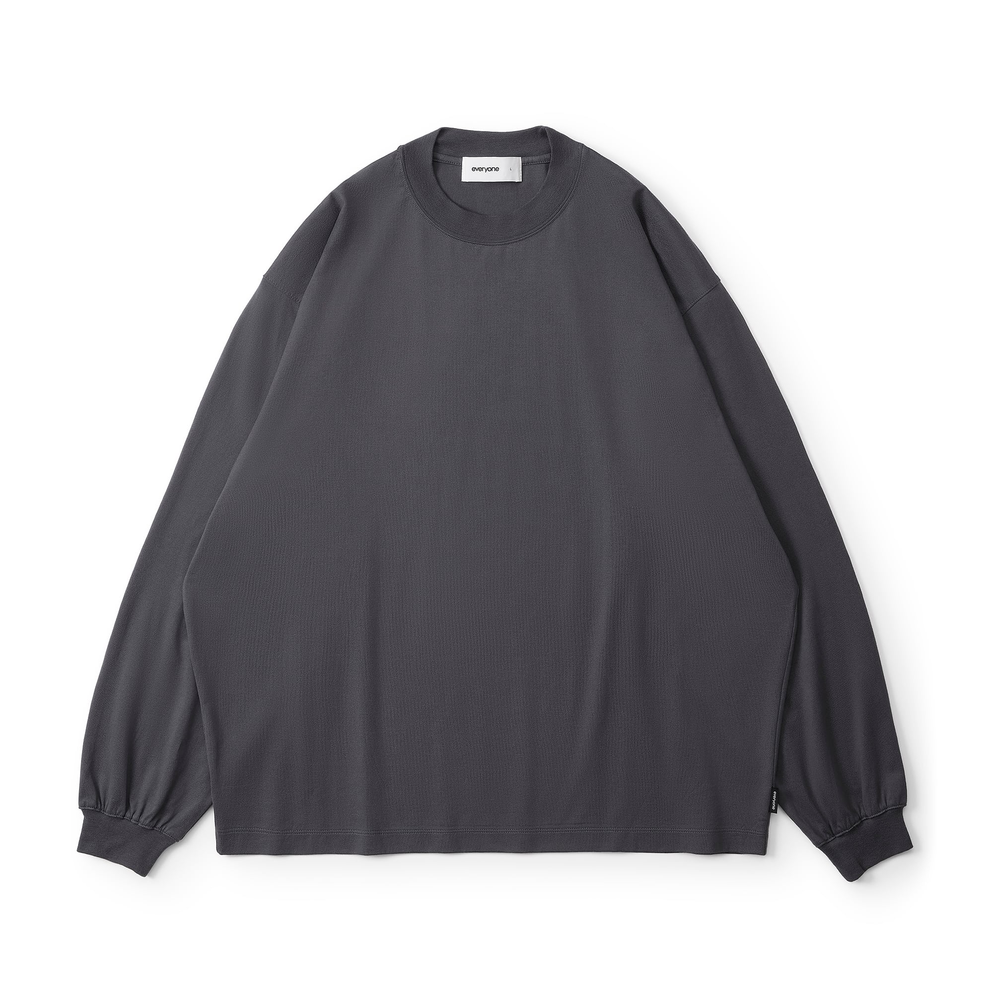 everyone back logo window-pane check button down shirt (NAVY
