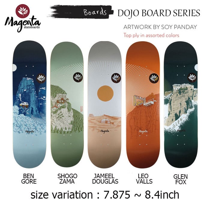 MAGENTA WIN24 DOJO BOARD マゼンタ デッキ スケートボード スケボー