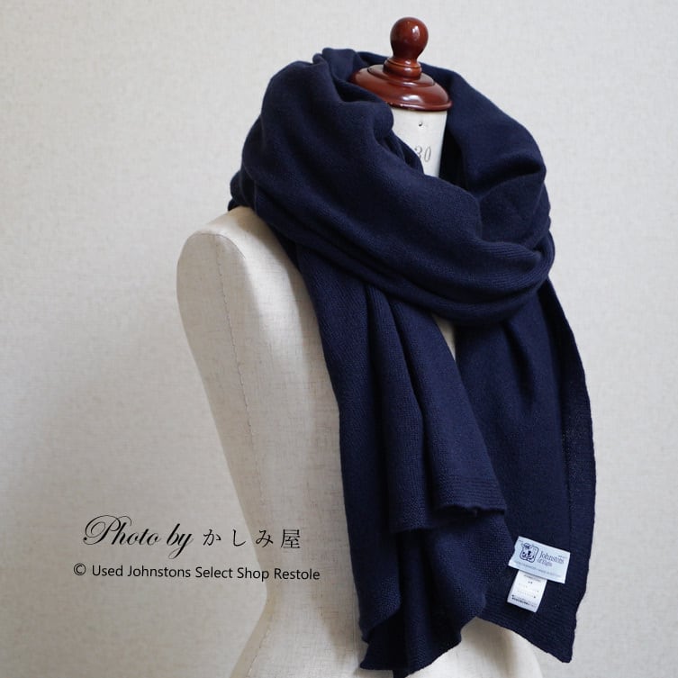 国内正規品・未使用品》ジョンストンズ カシミヤニットストール