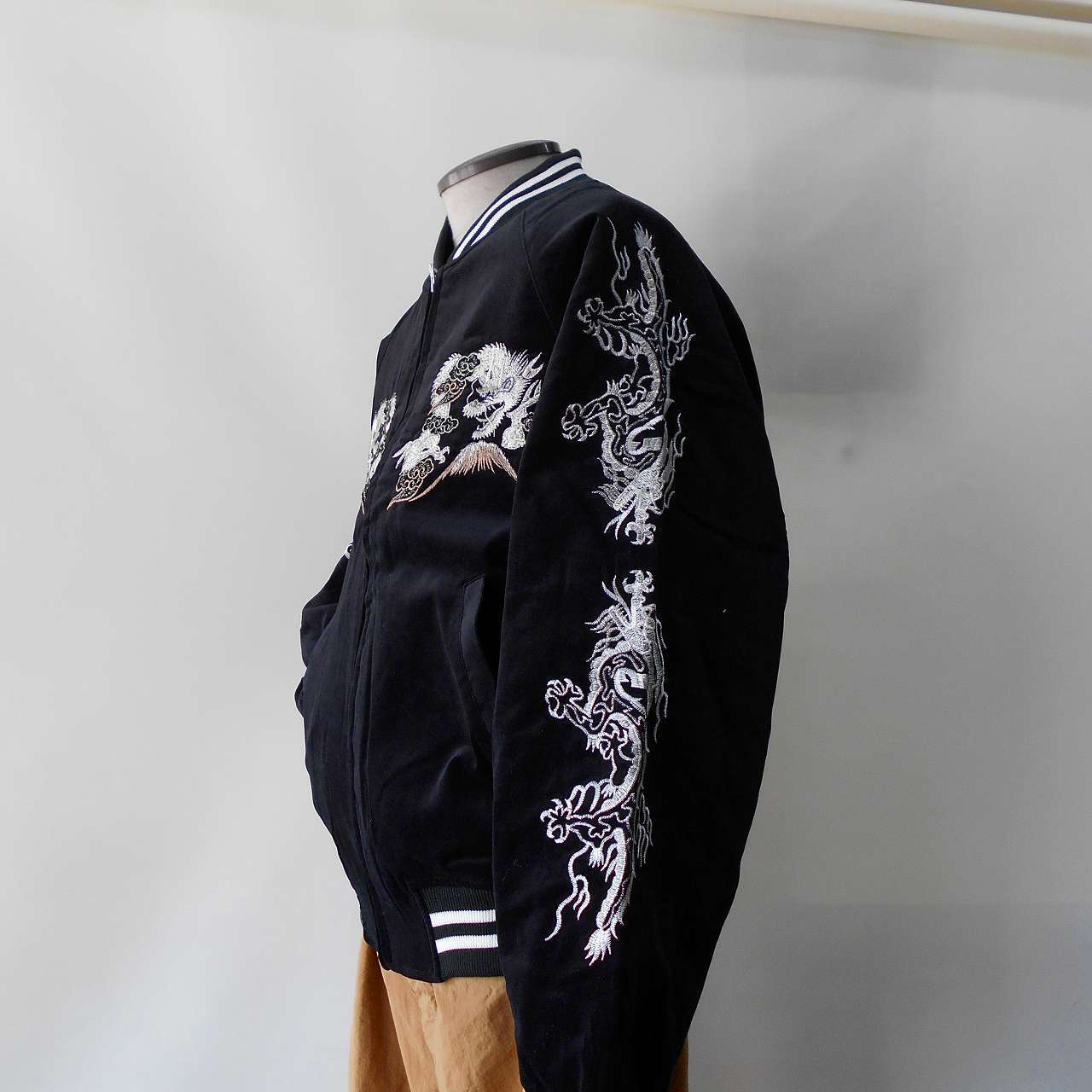 別珍 花龍刺繍 スカジャン 3L Embroidered jumper (SUKAJYAN) | あさひ