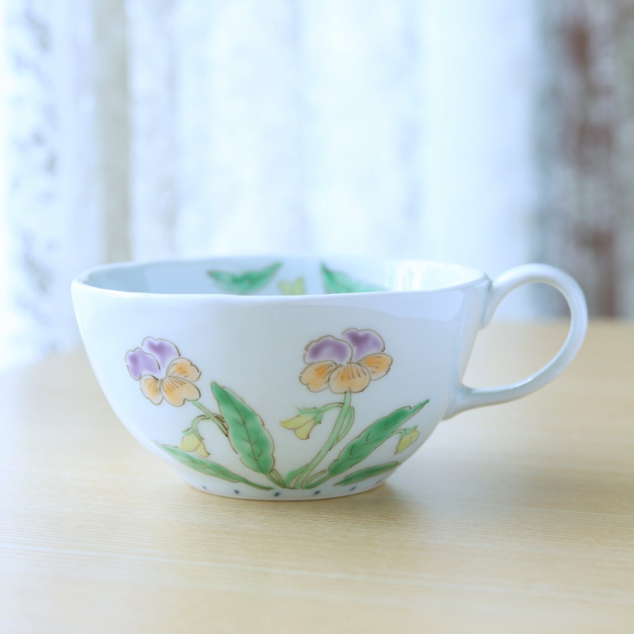 うつわ藍水 ｜ カフェボール パンジー ｜ 波佐見焼 | にっこう生活館