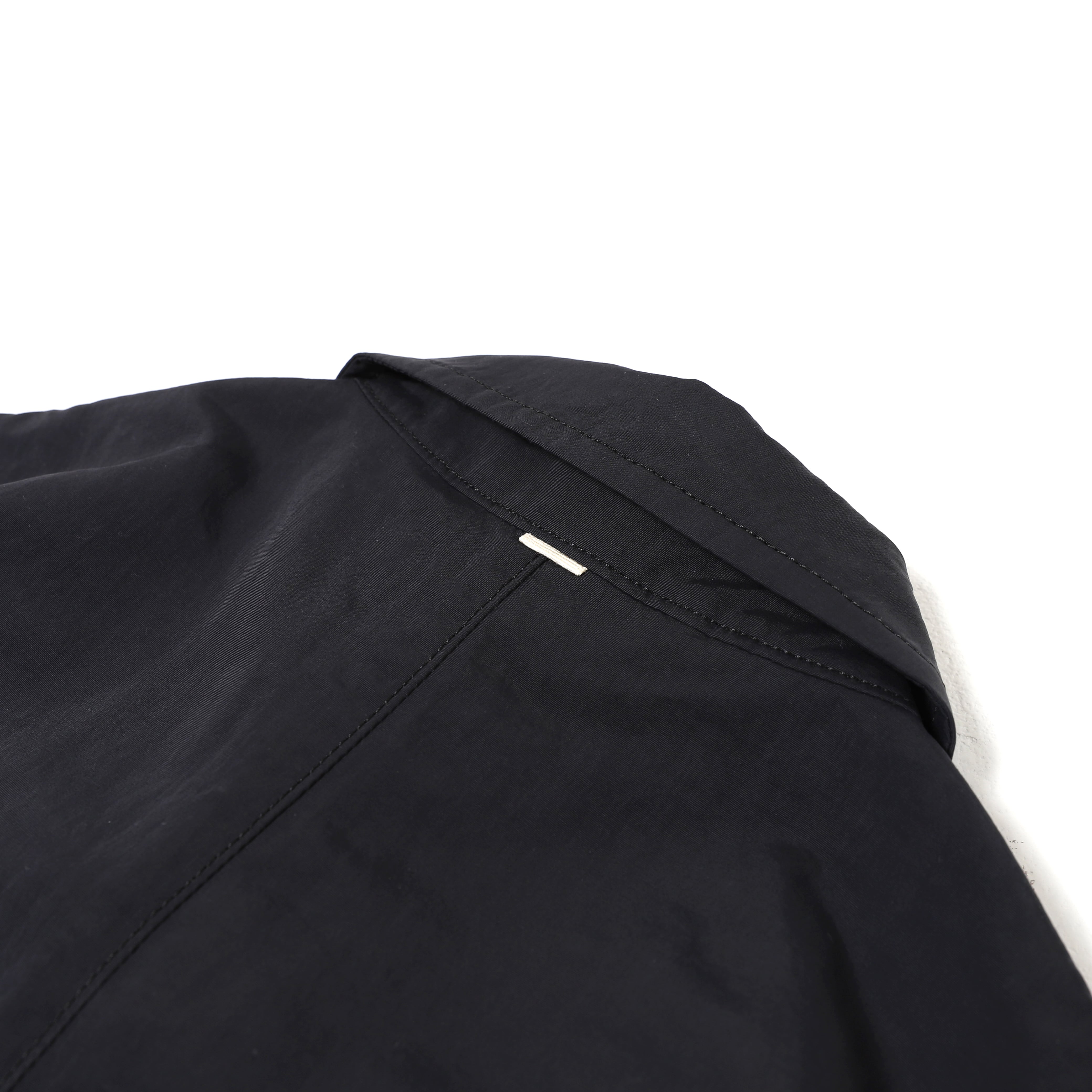 Basic Nylon Bal Collar Coat (black) | OVY