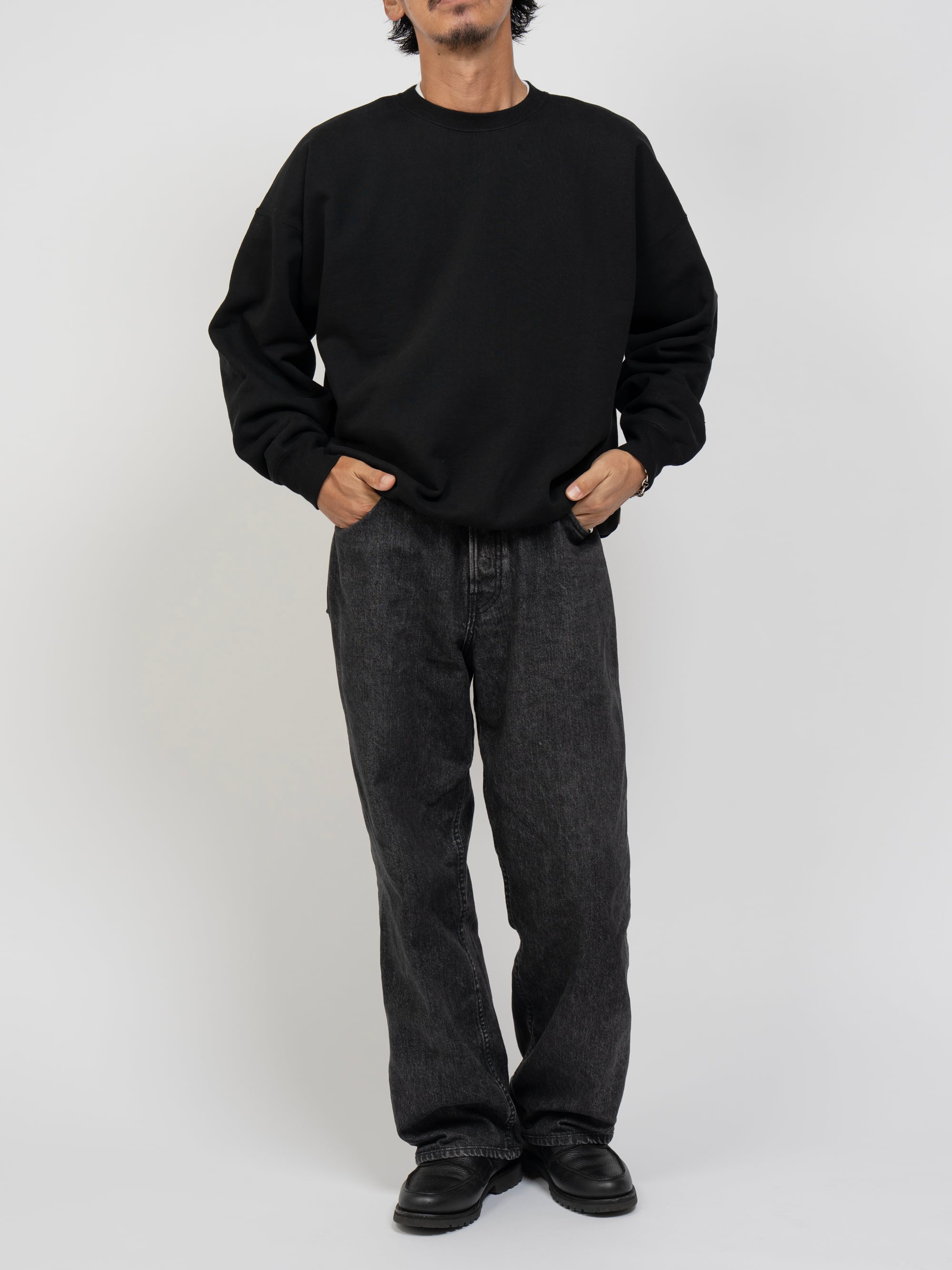 Original Fabric Basic Crew Neck Sweat (top gray) | OVY