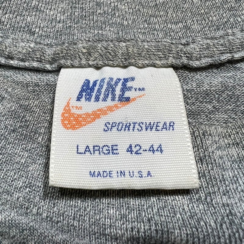 70's 80's NIKE ナイキ 24連 ゴツナイキ 袖プリントロンTee L/S