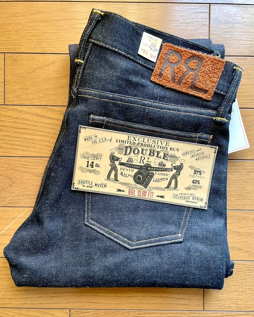 新品 世界限定200本 RRL アメリカ製 セルビッジデニム W31-L30 | Room