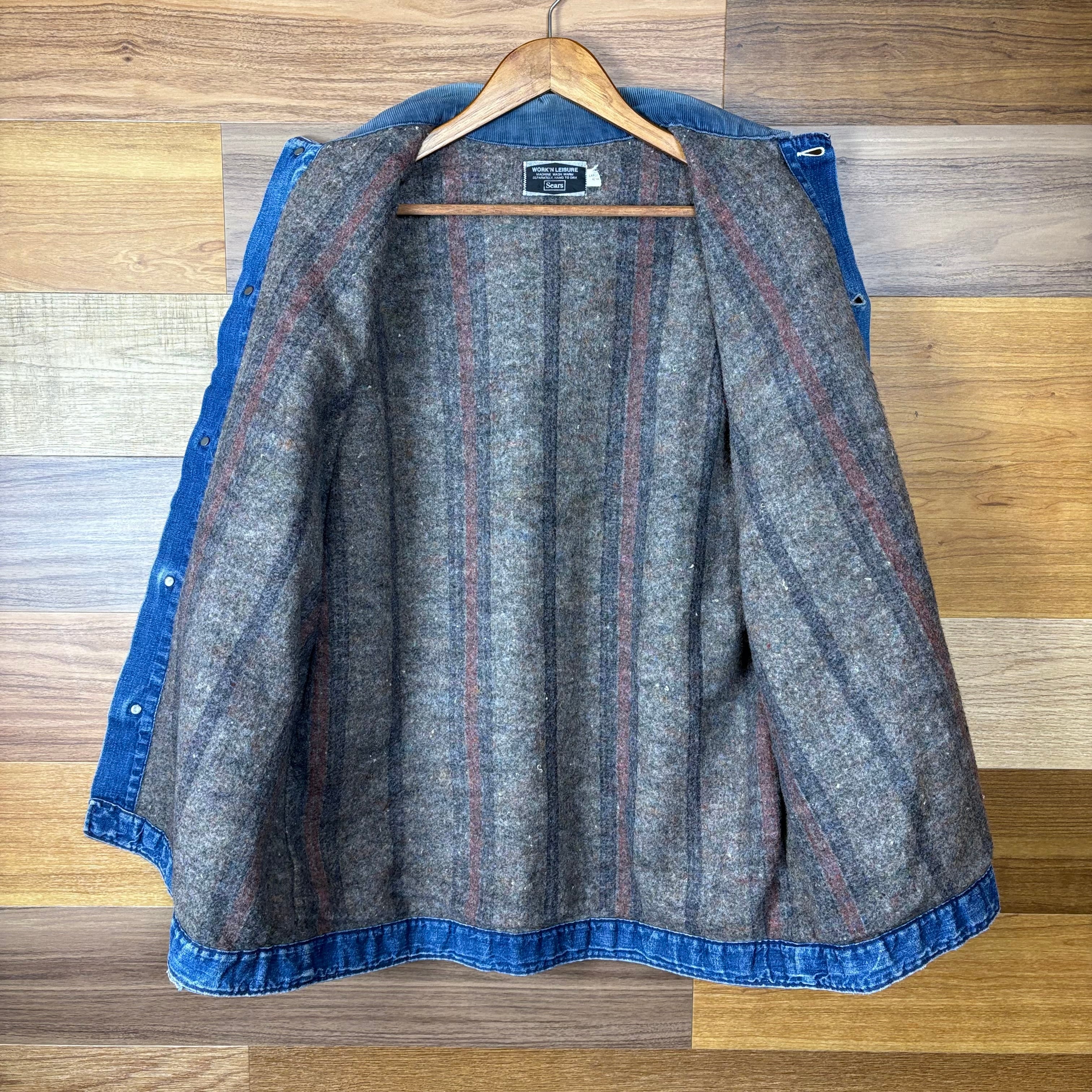 70s Sears シアーズ ブランケット付き デニム カバーオール サイズ 42