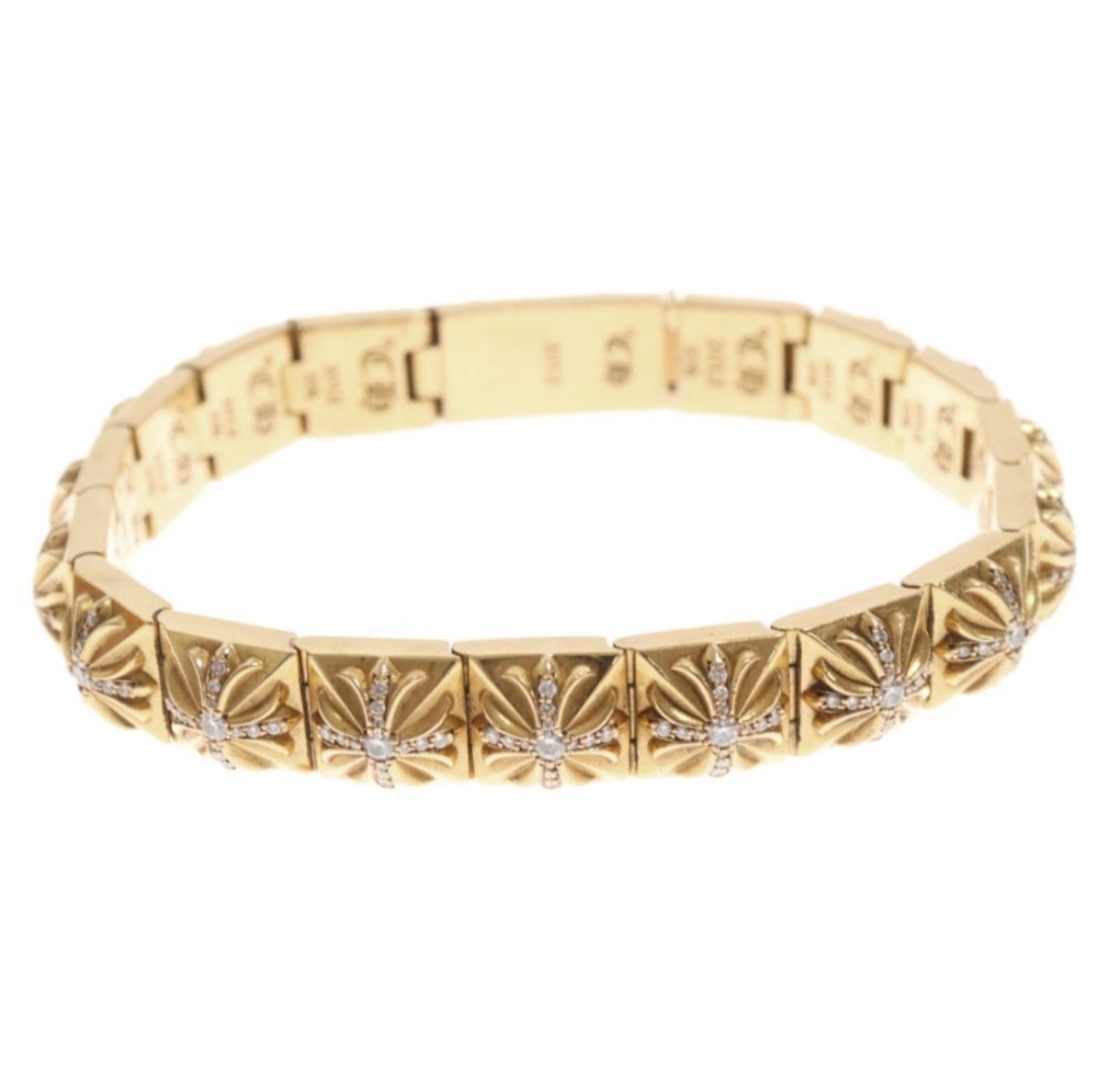 CHROME HEARTS クロムハーツ 22K PYRAMID PLS LNK 3/8/ ピラミッド