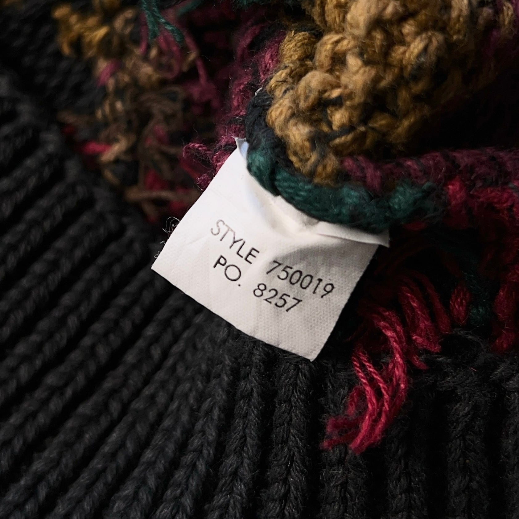 90's Hand Knit Flower Pattern Sweater 90年代 ハンドニットセーター