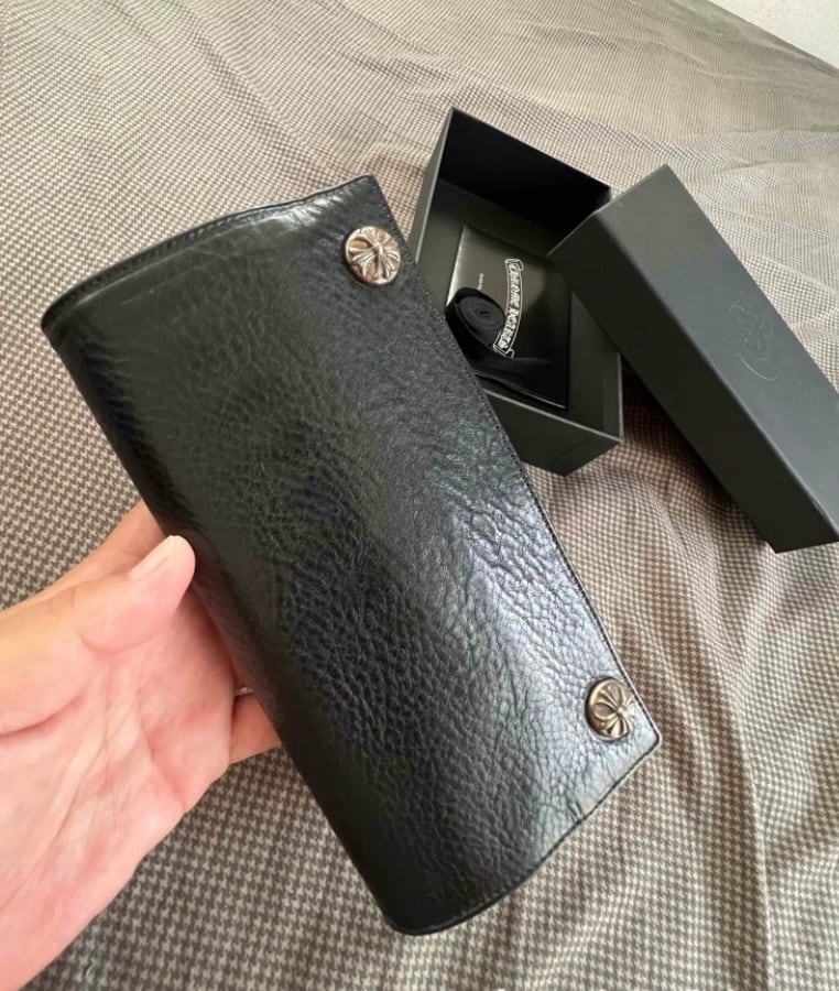 CHROME HEARTS クロムハーツ ロングウォレット グリーシー 財布