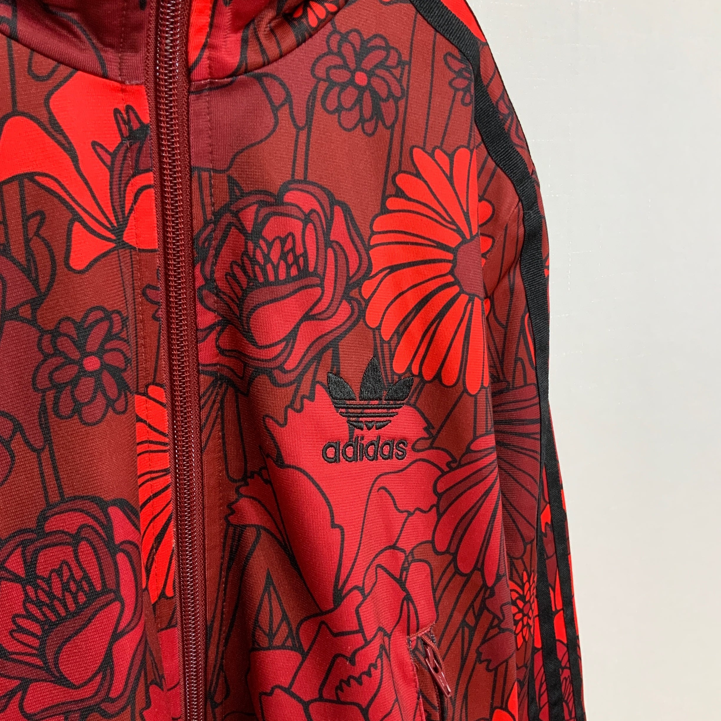 極美品】adidas originals アディダスオリジナルス 総柄 花柄 ビッグ