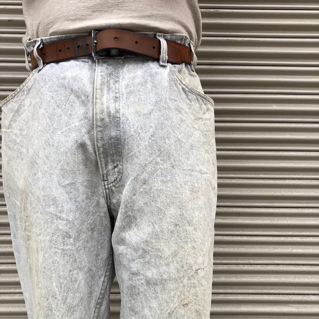 90s Levi's 40550ブラックデニム グレー ヴィンテージ 先染め