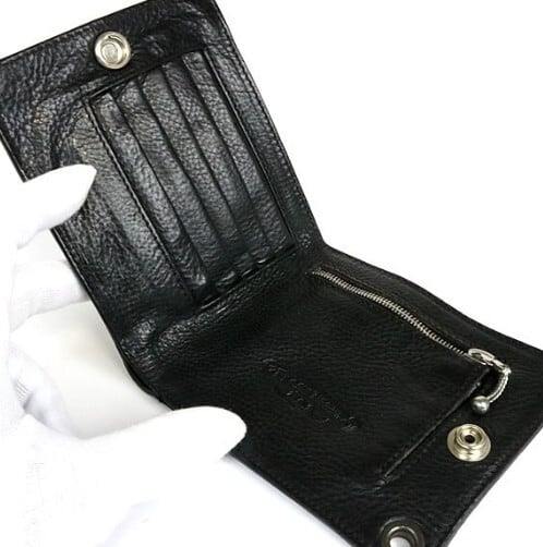 CHROME HEARTS クロムハーツ 1スナップ ウォレット 3セメタリークロス