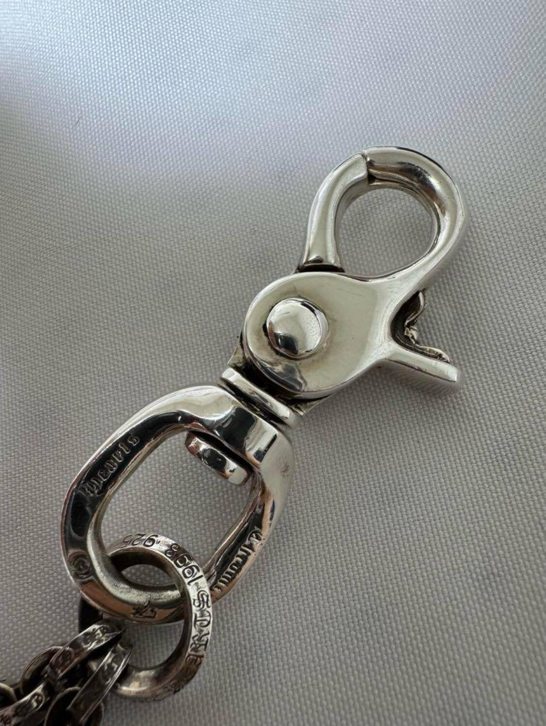 CHROME HEARTS クロムハーツ 2クリップ ダブルペーパーチェーン