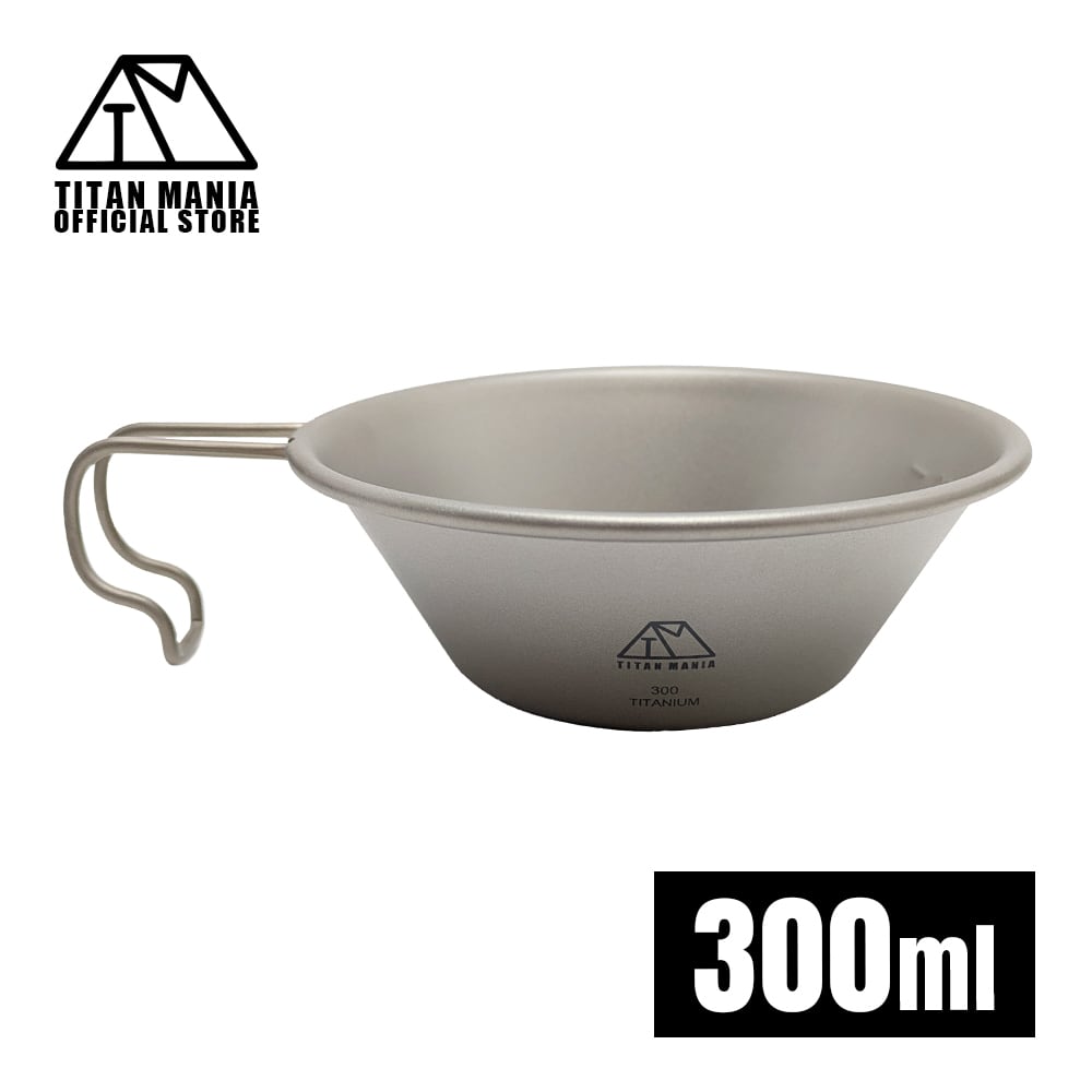 シェラカップ 300ml チタン製 ソロキャンプ クッカー コッヘル 超軽量