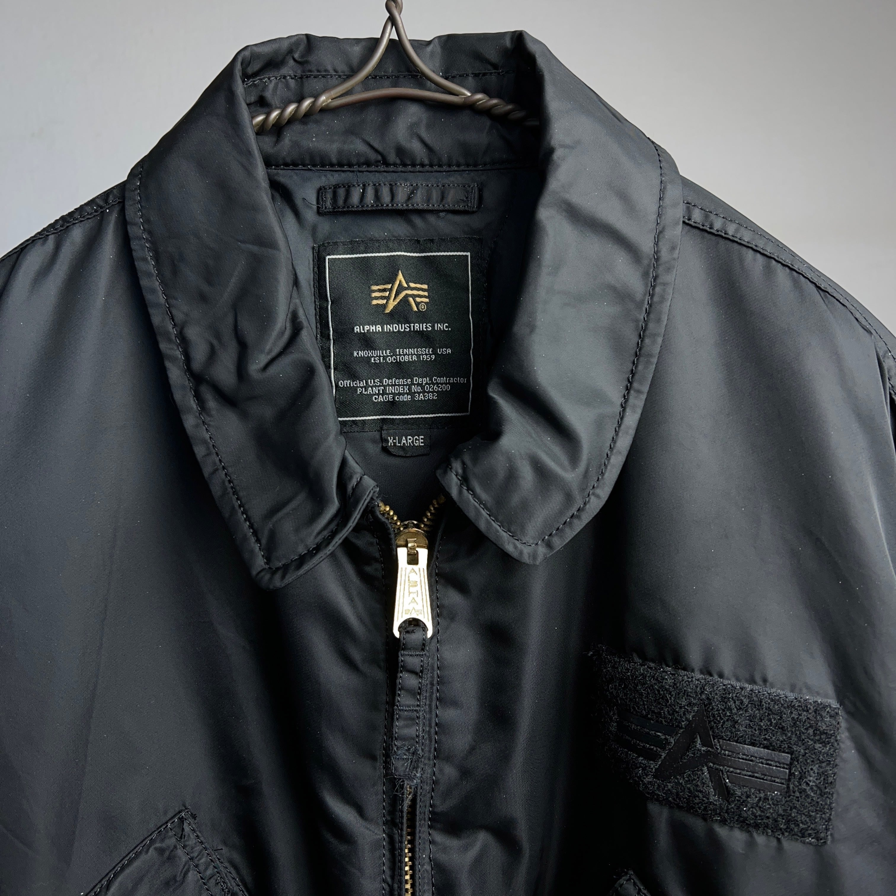 ALPHA INDUSTRIES BLACK CWU-45/P FLIGHT JACKET フライトジャケット
