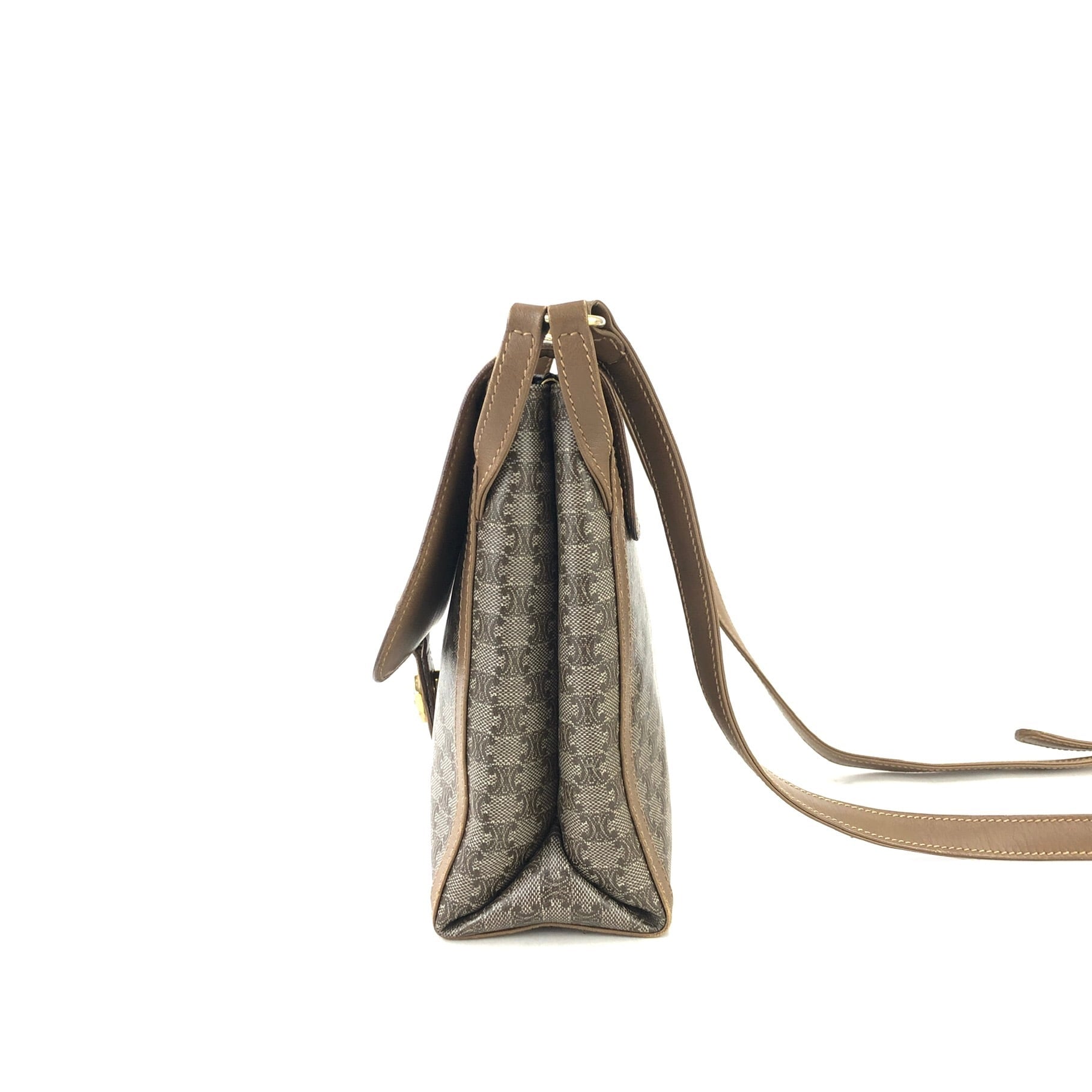 CELINE セリーヌ マカダム トリオンフ スクエア ショルダーバッグ