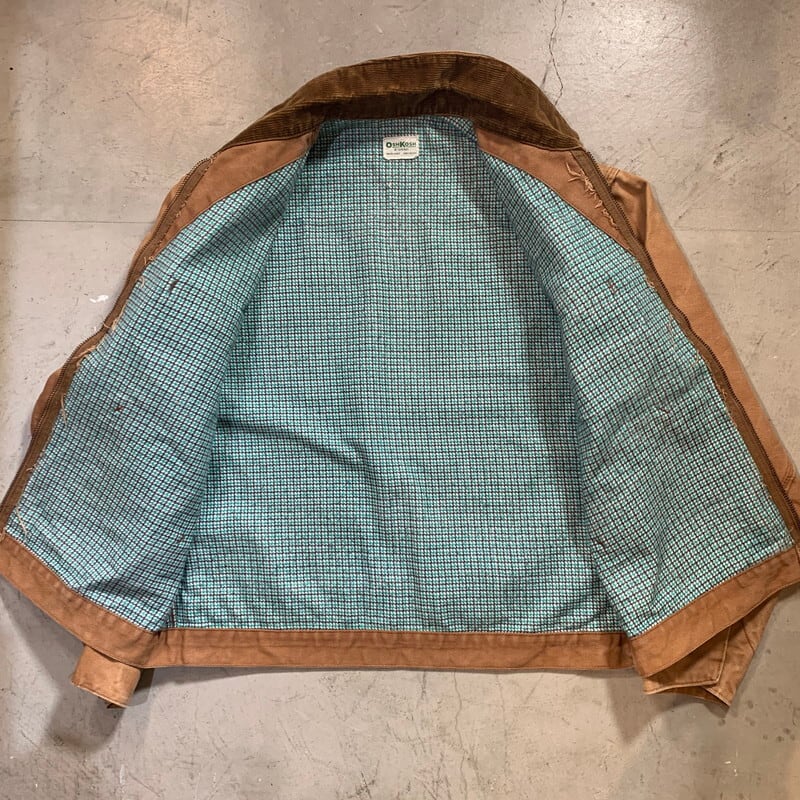 60's OSHKOSH B'GOSH オシュコシュ ブラウンダックワークジャケット 裏