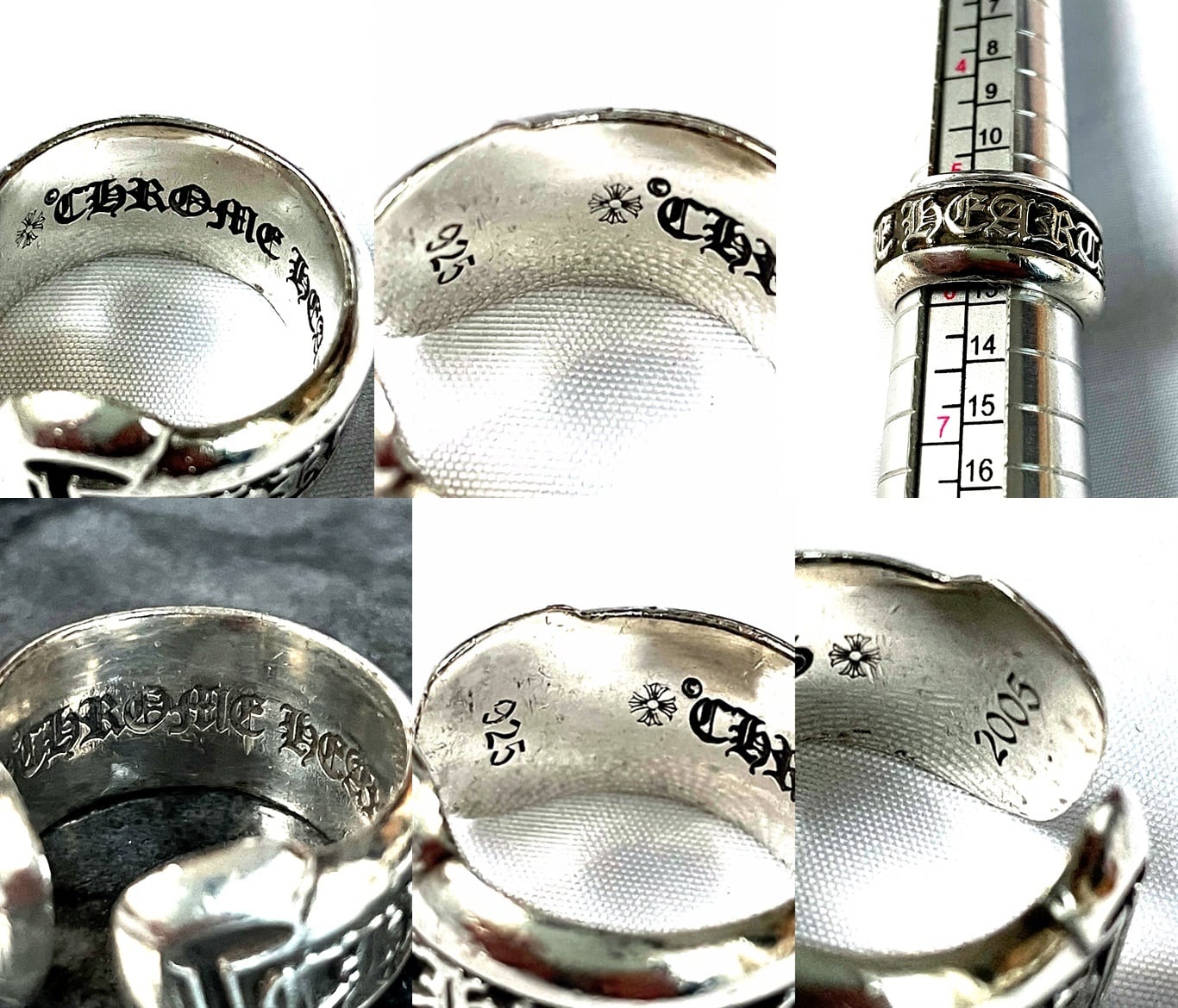 CHROME HEARTS クロムハーツ スクロールラベルリング スモール SCROLL