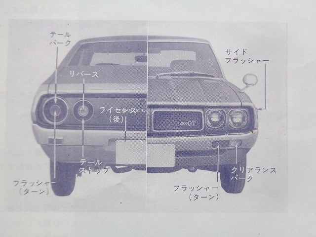 日産スカイライン2000GT-R 取扱説明書】KPGC110 ケンメリ 昭和48年