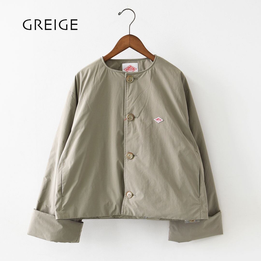 DANTON [ダントン] W INSULATION COLLARLESS WIDE JACKET [DT-A0672PNT