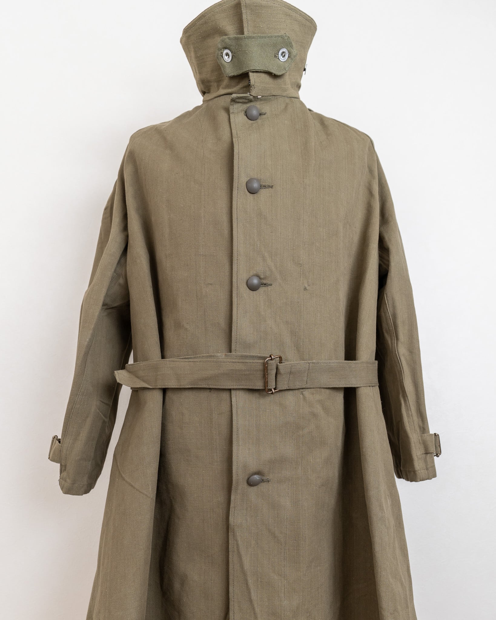 DEADSTOCK】40-50's French Army M-35 Motorcycle Coat Long Type 実物