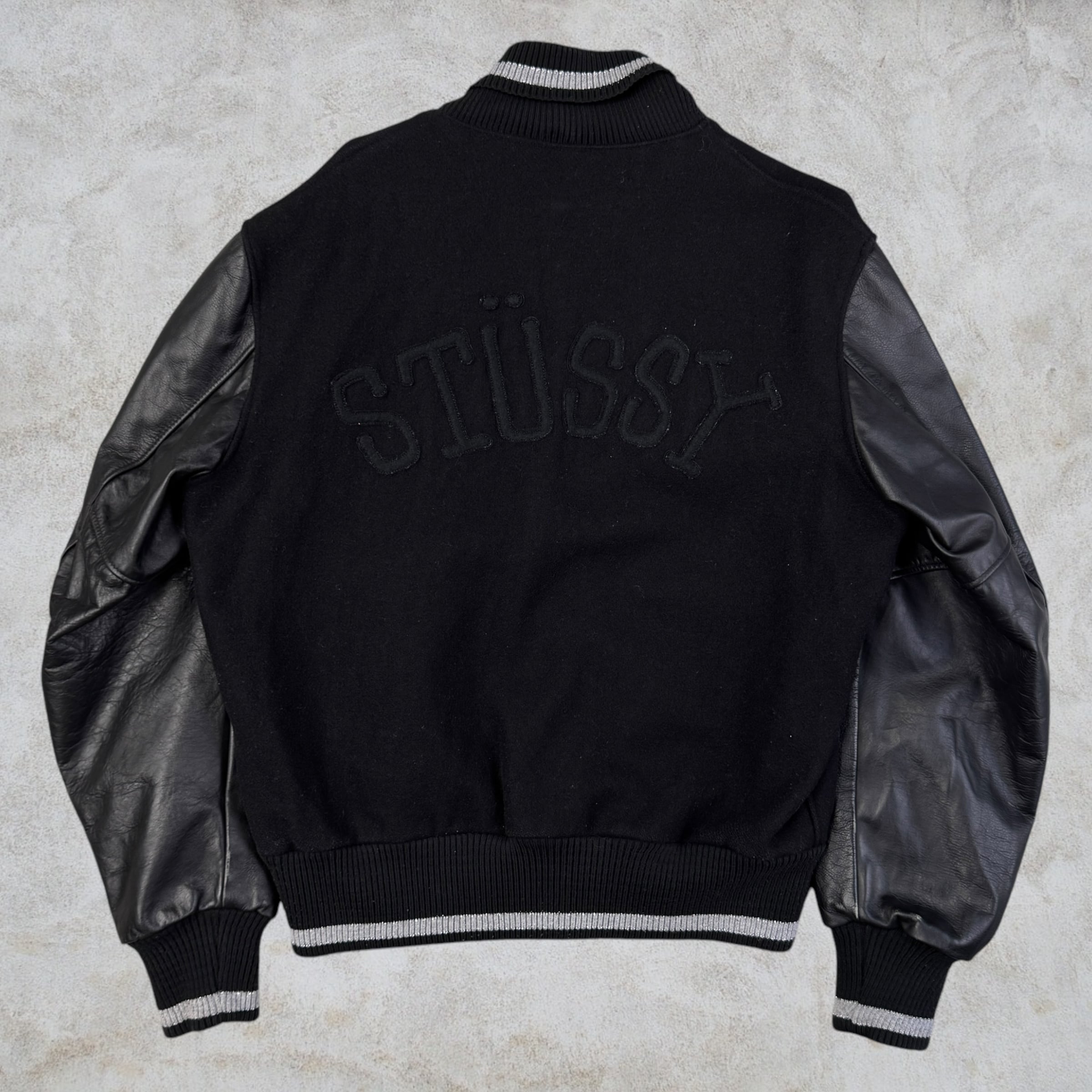 00's old stussy Varsity Jacket “スタジャン” “25th Anniversary