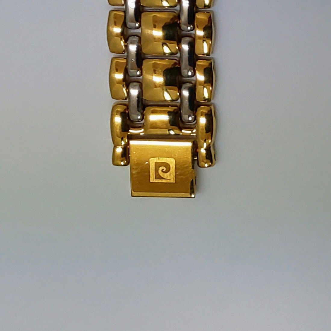 pierre cardin ピエールカルダン SS金色白色コンビ腕時計 紳士用