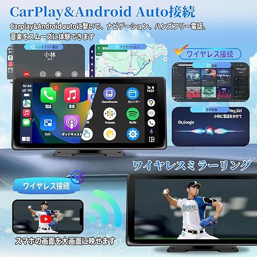 KASUVAR 11.5インチ大画面のandroid ポータブルディスプレイオーディオ