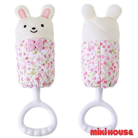 ミキハウス女の子出産祝い 秋冬ふわもこべビーポンチョ（6ヶ月~2歳