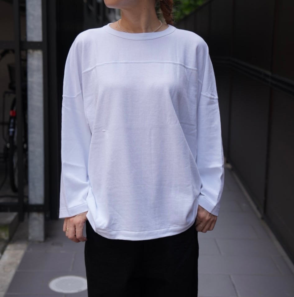 COMOLI(コモリ）フットボールTシャツ Y03-05004 WHITE | Debby