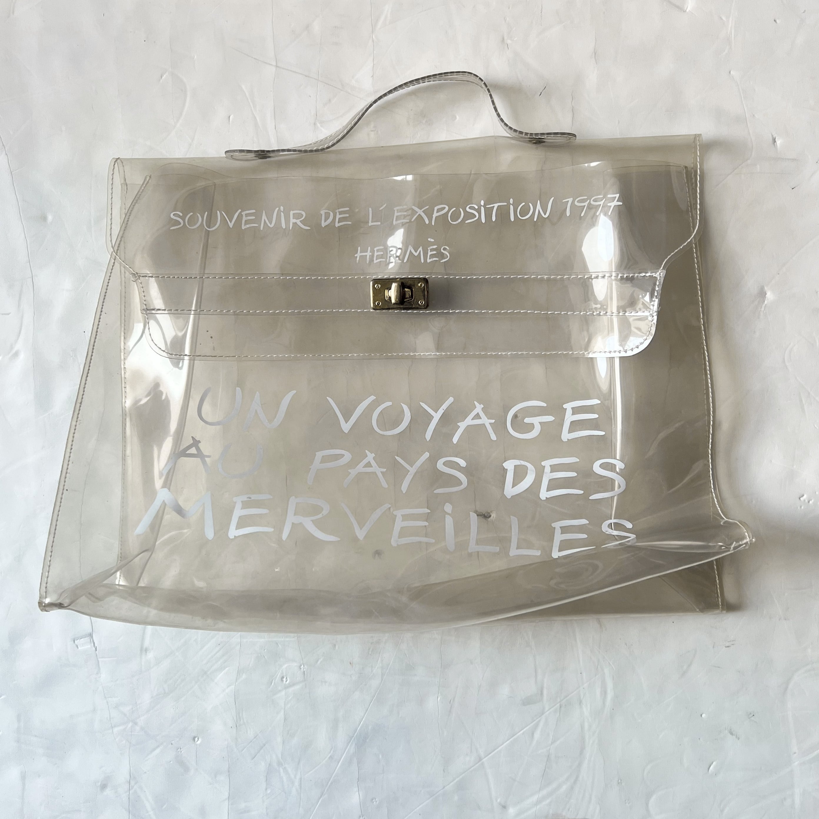 HERMES ビニールケリークリアトートバッグ 1997年展示会記念