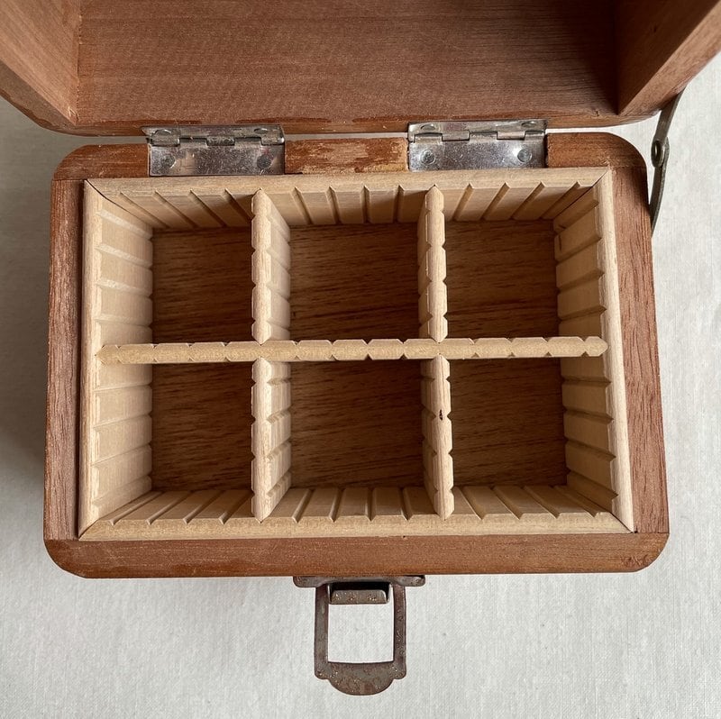 古い木箱 印鑑箱 印鑑ケース | 昭和レトロ ヴィンテージ marble マーブル