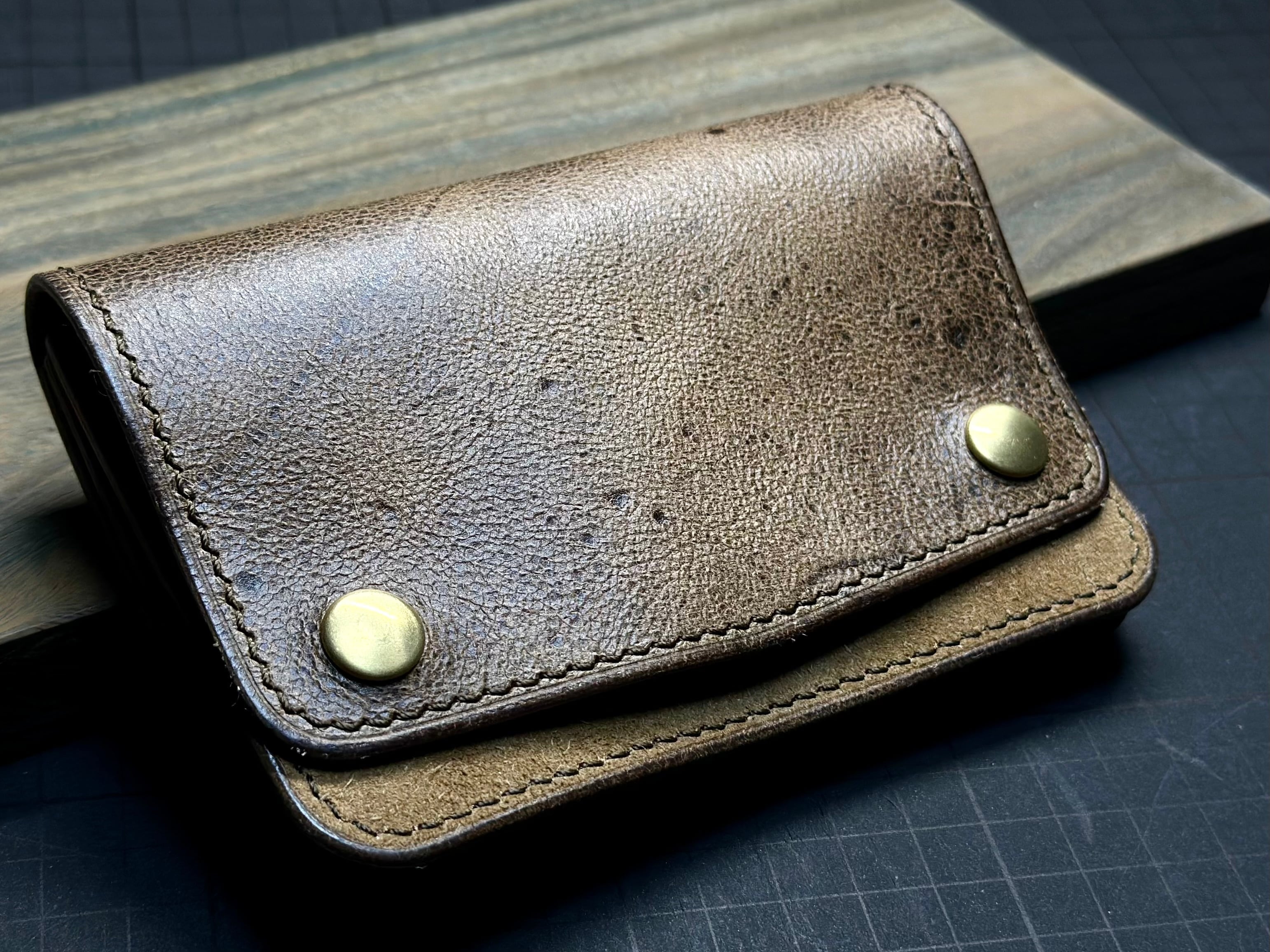 ショートトラッカーウォレット STW-01【KUDU NAKED / GAUCHO】C type