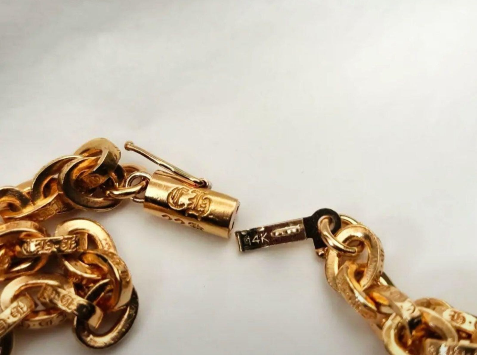 CHROME HEARTS クロムハーツ 22k ペーパーチェーン ブレスレット 7
