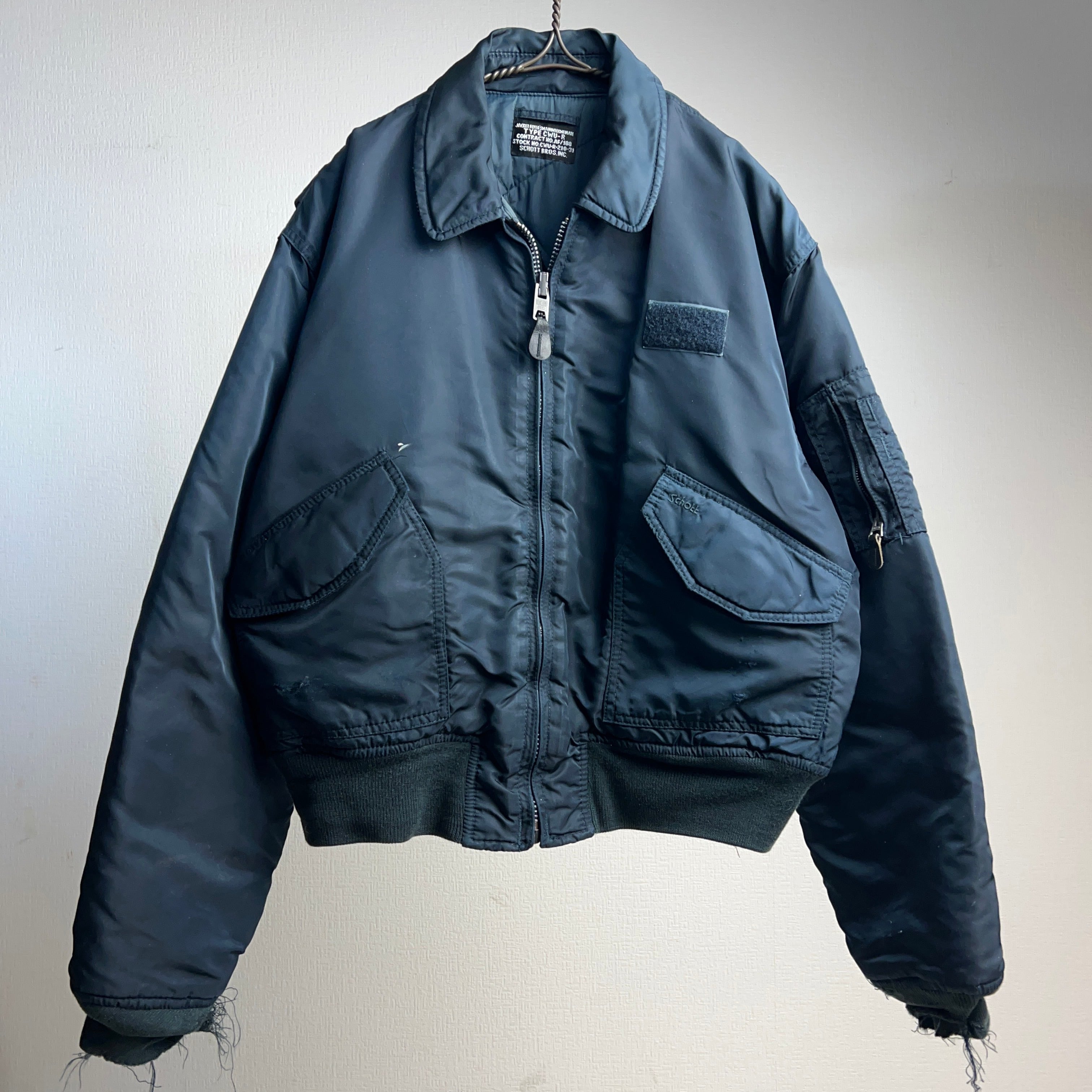 Schott CWU-45/P FLIGHT JACKET SIZE LARGE NAVY【1000A109】 | 【公式