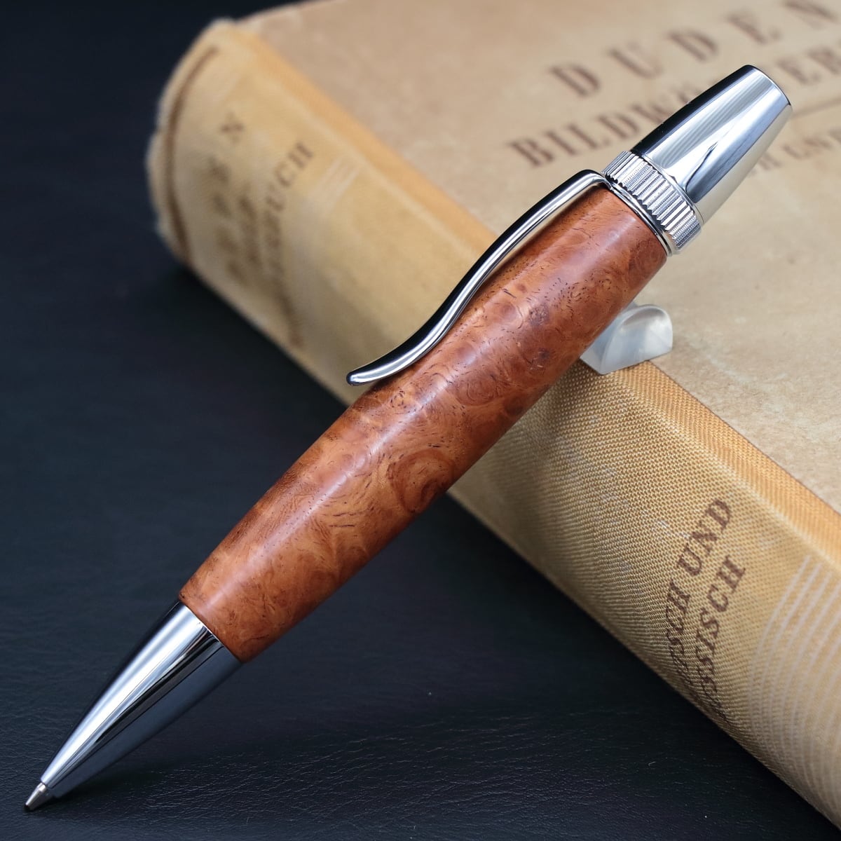 アンボイナバール 花梨瘤 瘤杢 1・Pencil 0.5mm」木軸シャープペンシル