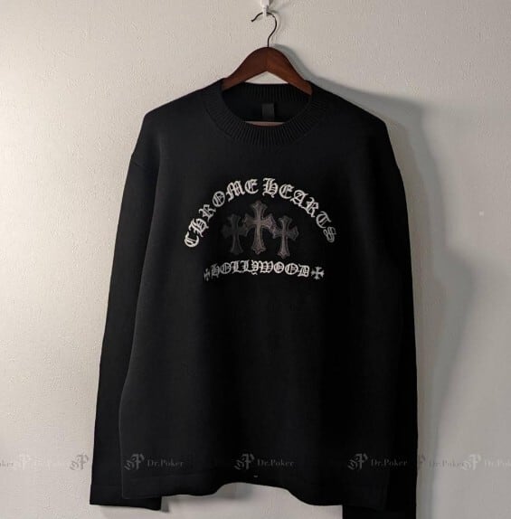 CHROME HEARTS クロムハーツ セメタリークロス レザー カシミア