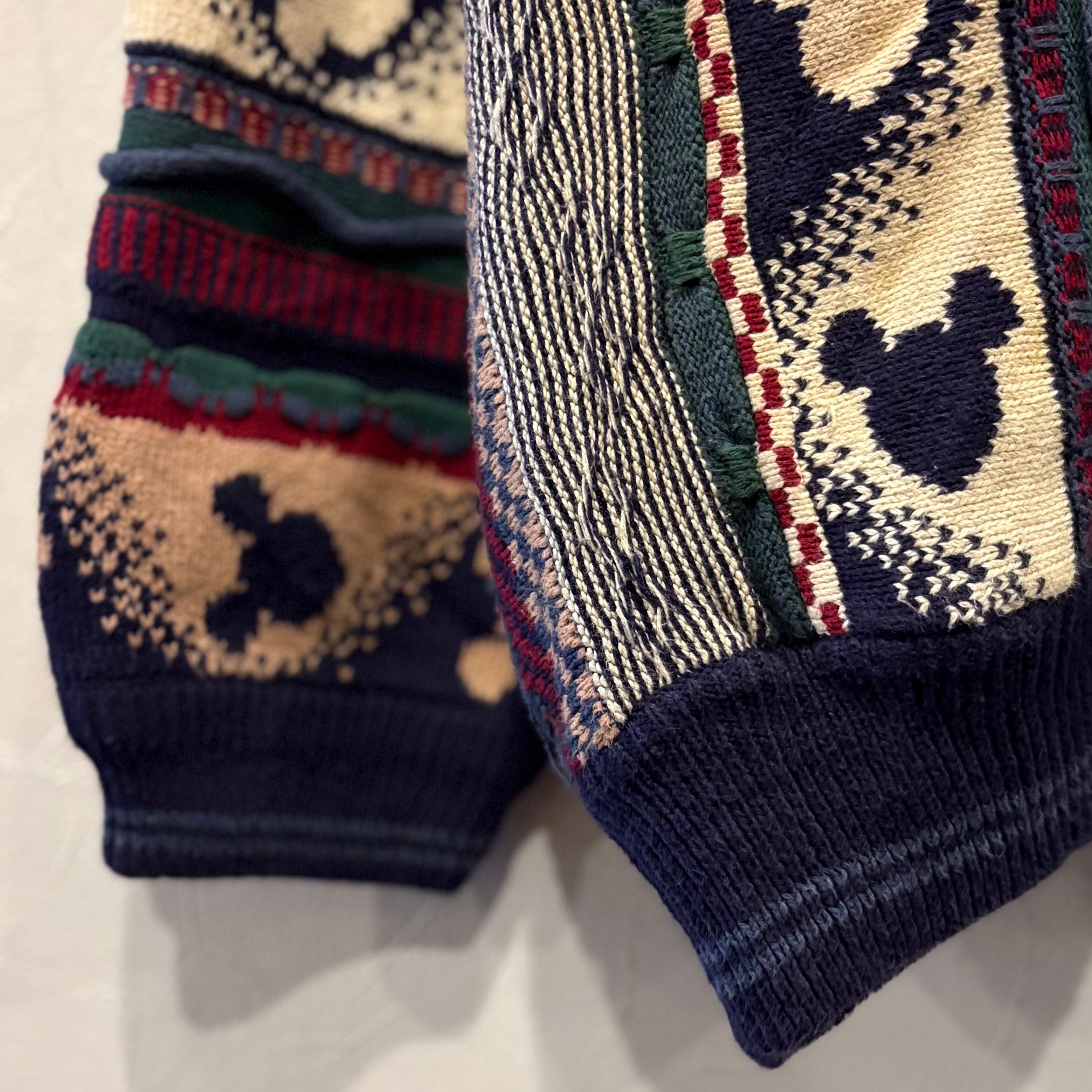 ミッキー】90's Disney 3D Knit Sweater | 下北沢SPiKe＆SPiCe