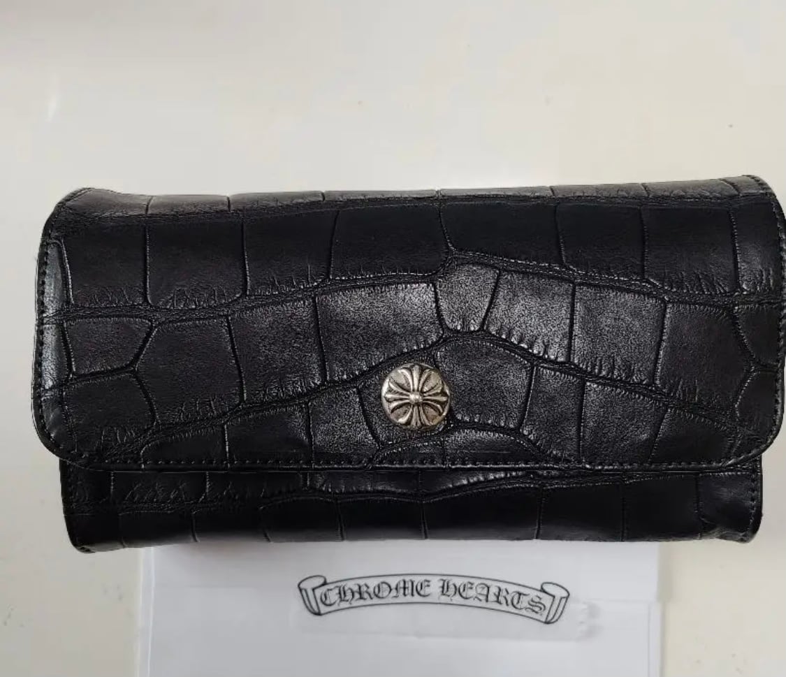CHROME HEARTS クロムハーツ JUDYジュディ ウォレット 長財布 クロコ
