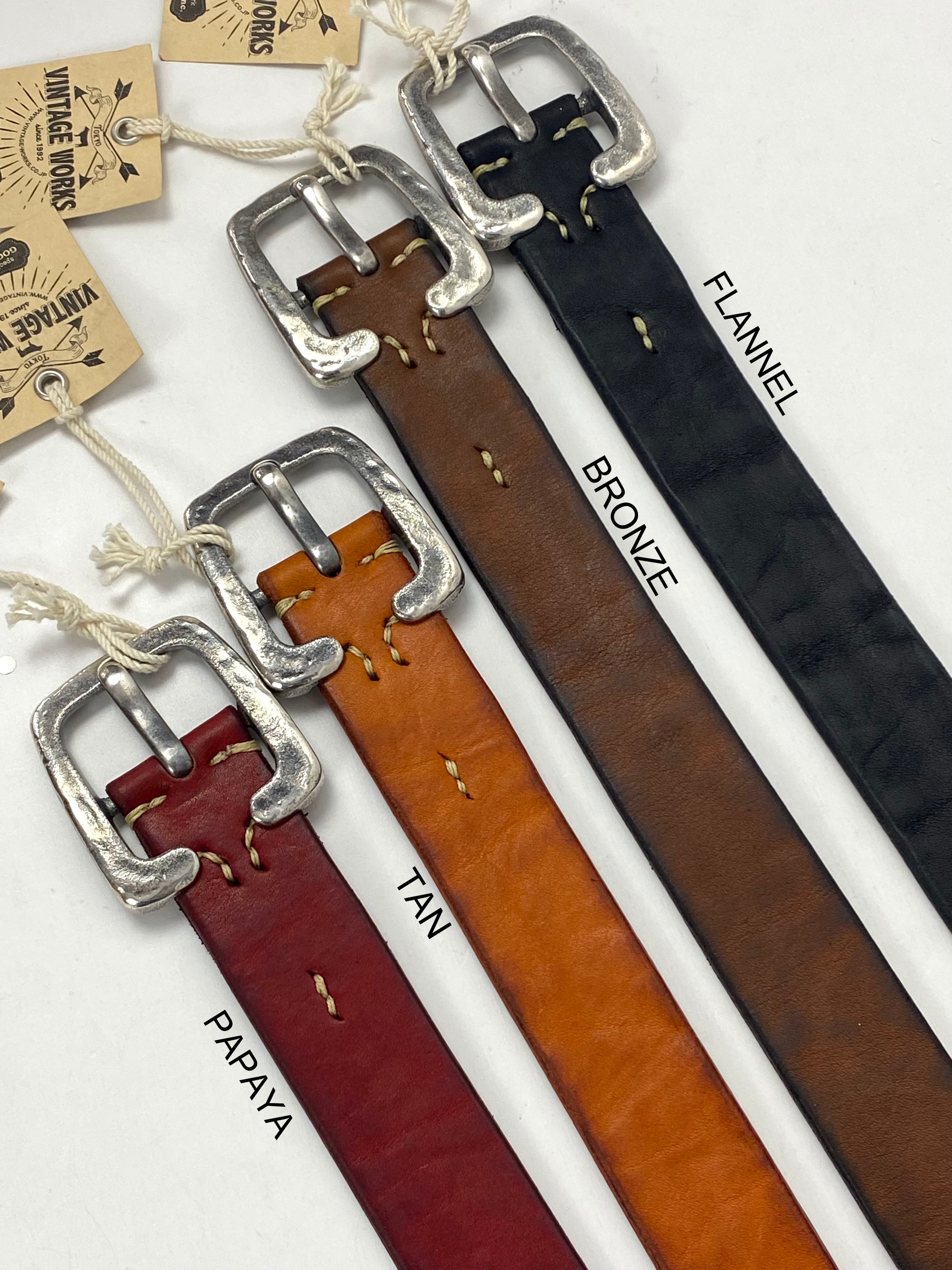Vintage Works Cバックル レザーベルト DH5536 [FLANNEL] | TiL (ティル）
