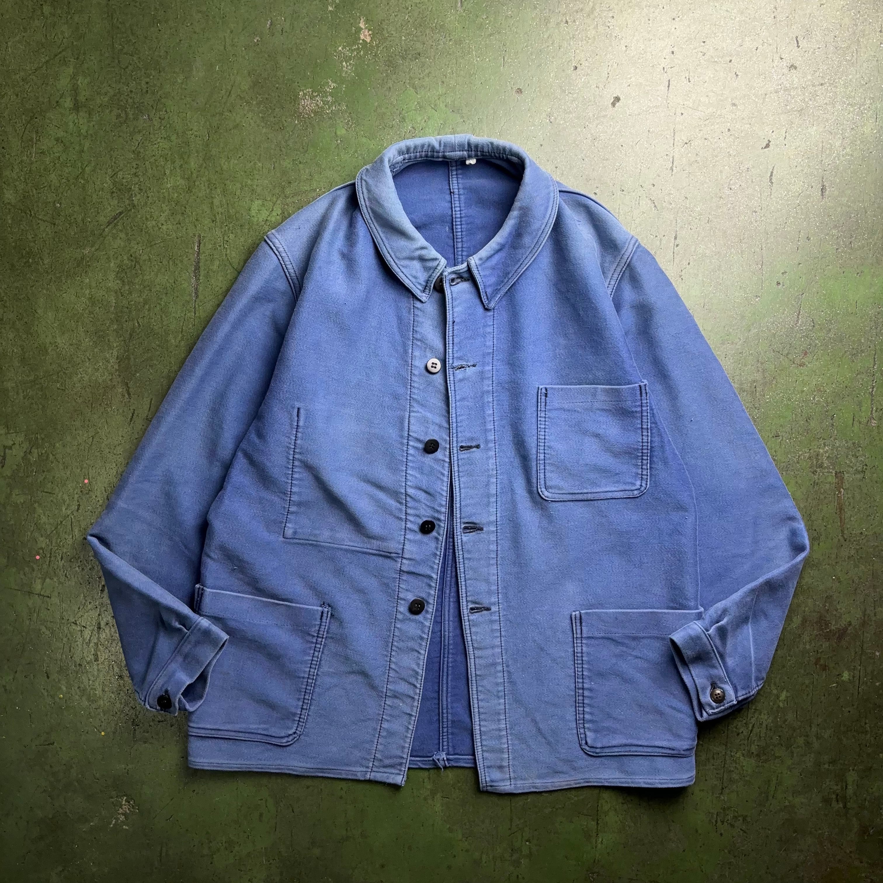 50's 60's EURO Vintage Moleskine French Work Jacket MADE IN FRANCE