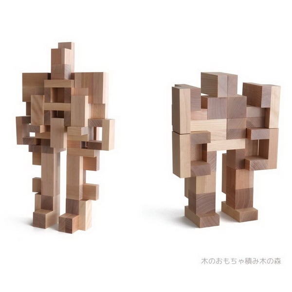 童具館 WAKU-BLOCCK45 ペアブロック 積み木 限定商品 | 木のおもちゃ