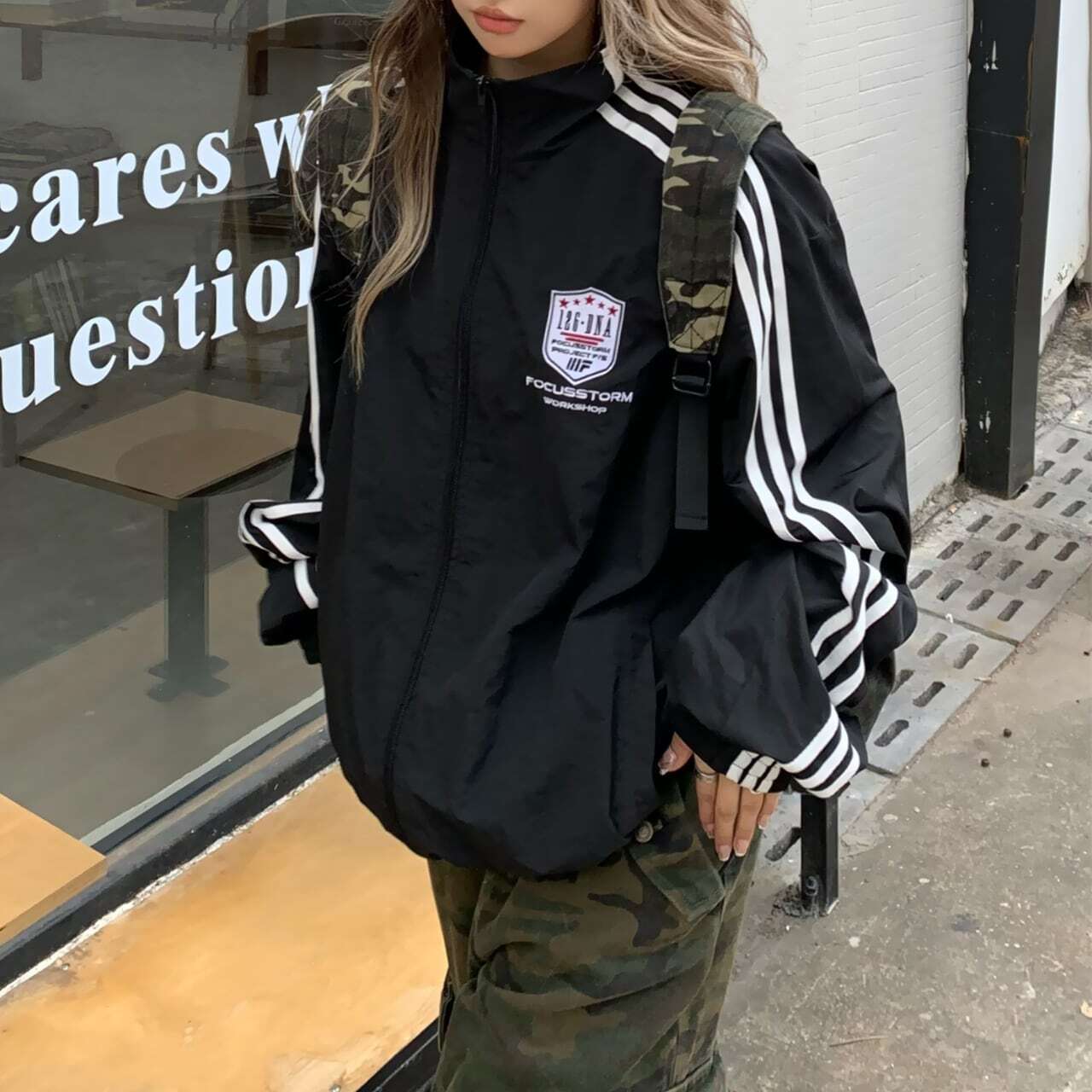 reversible track jacket リバーシブルトラックジャケット J0284